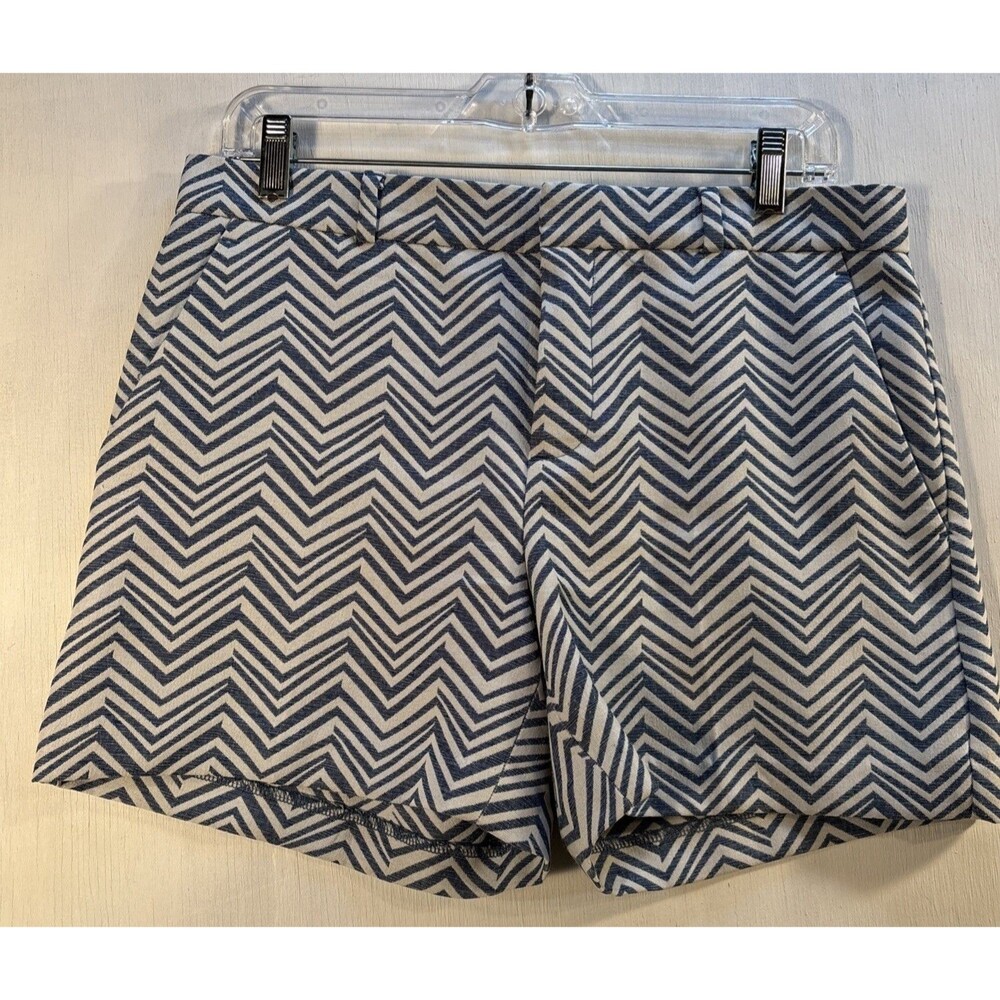 Banana Republic Shorts Chevron Blue White Women’s Sz 6